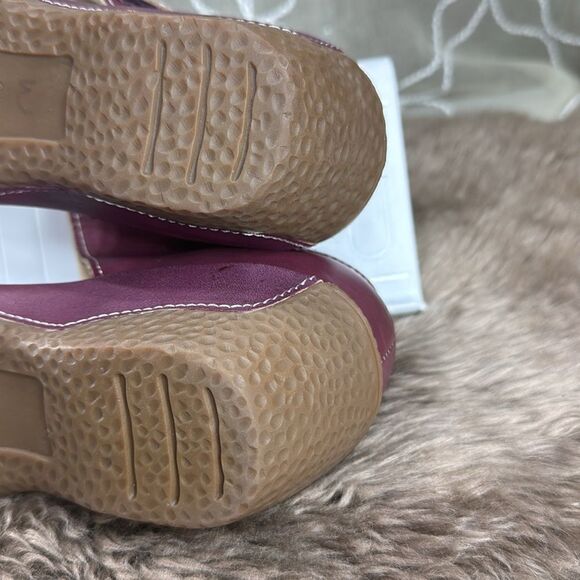 (Z3) Spring Step L'Artiste Gloss,Mary Jane Stiletto Clogs, Leather Burgundy,40/9 - Picture 9 of 12